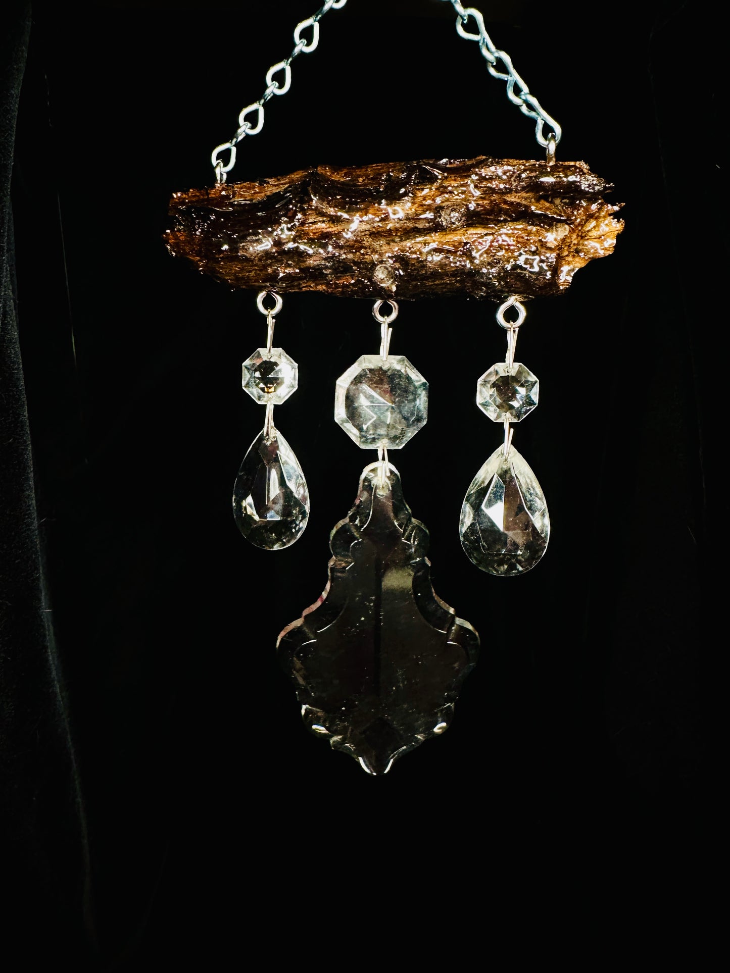 Antique and Driftwood Suncatcher