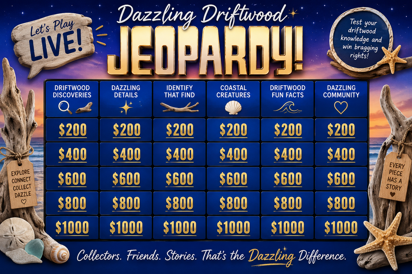 Dazzling Jeopardy Game
