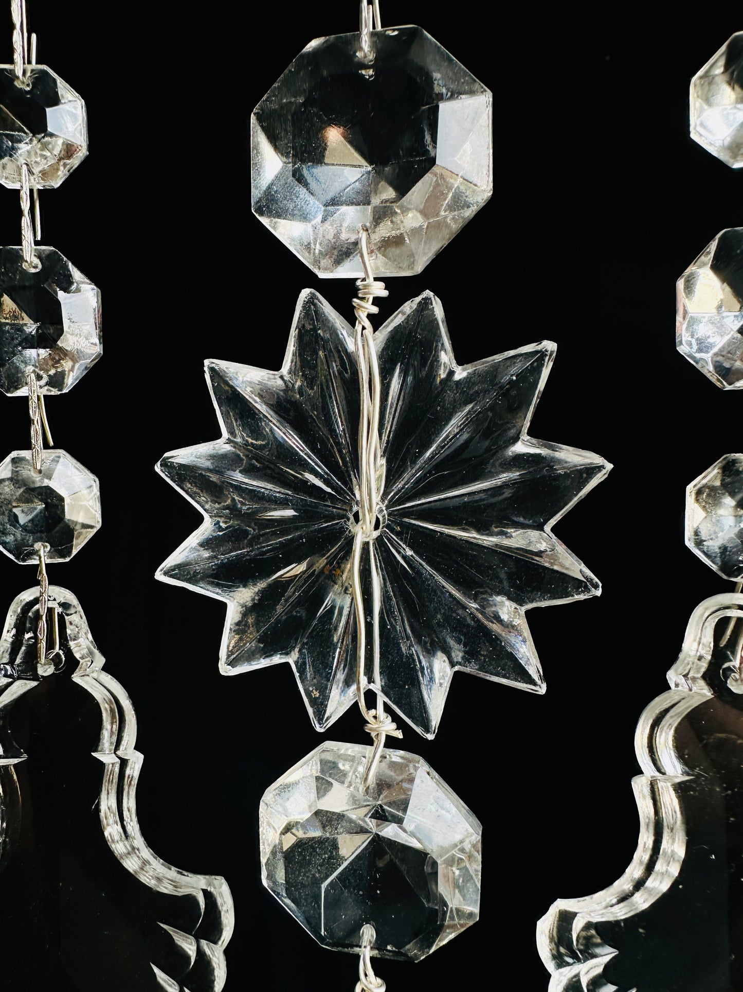 IHS Crystal & Driftwood Suncatcher Three Strand