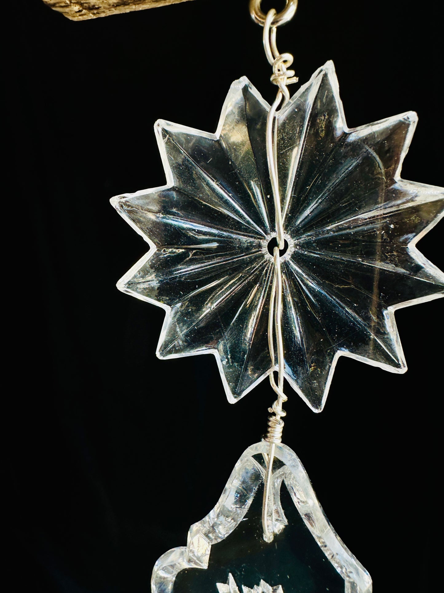 IHS Crystal and Driftwood Suncatcher