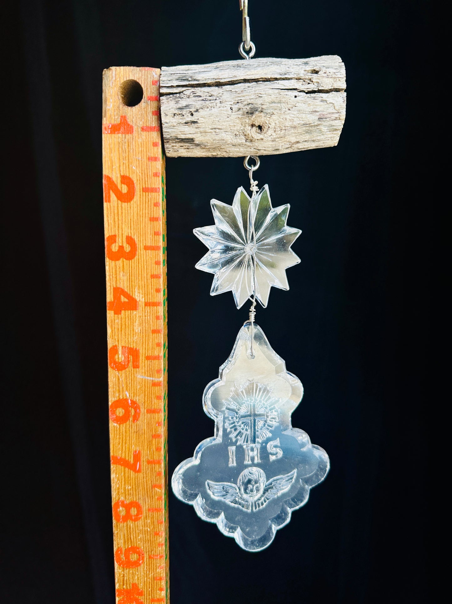 IHS Crystal and Driftwood Suncatcher