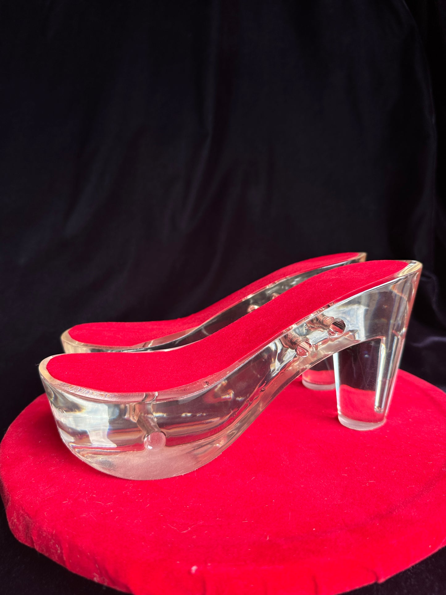 Dazzling Tootsies Clear Platform Heels Inspired by Marilyn Monroe
