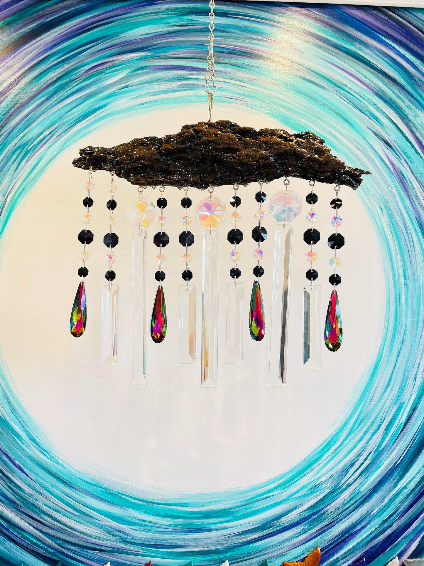 Dazzling Driftwoods handmade unique windchime suncatchers