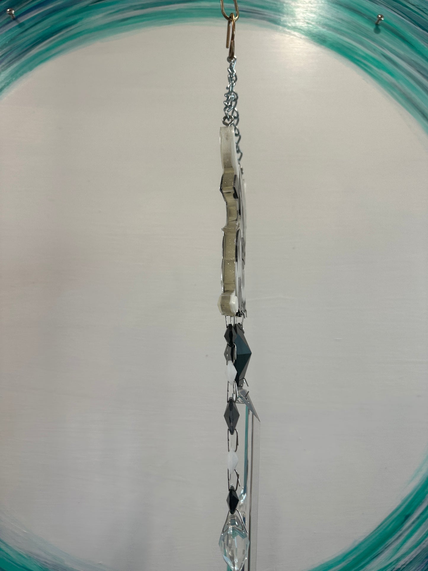 Dazzling Epoxy Highland Cow Suncatching Windchime 3 Strand