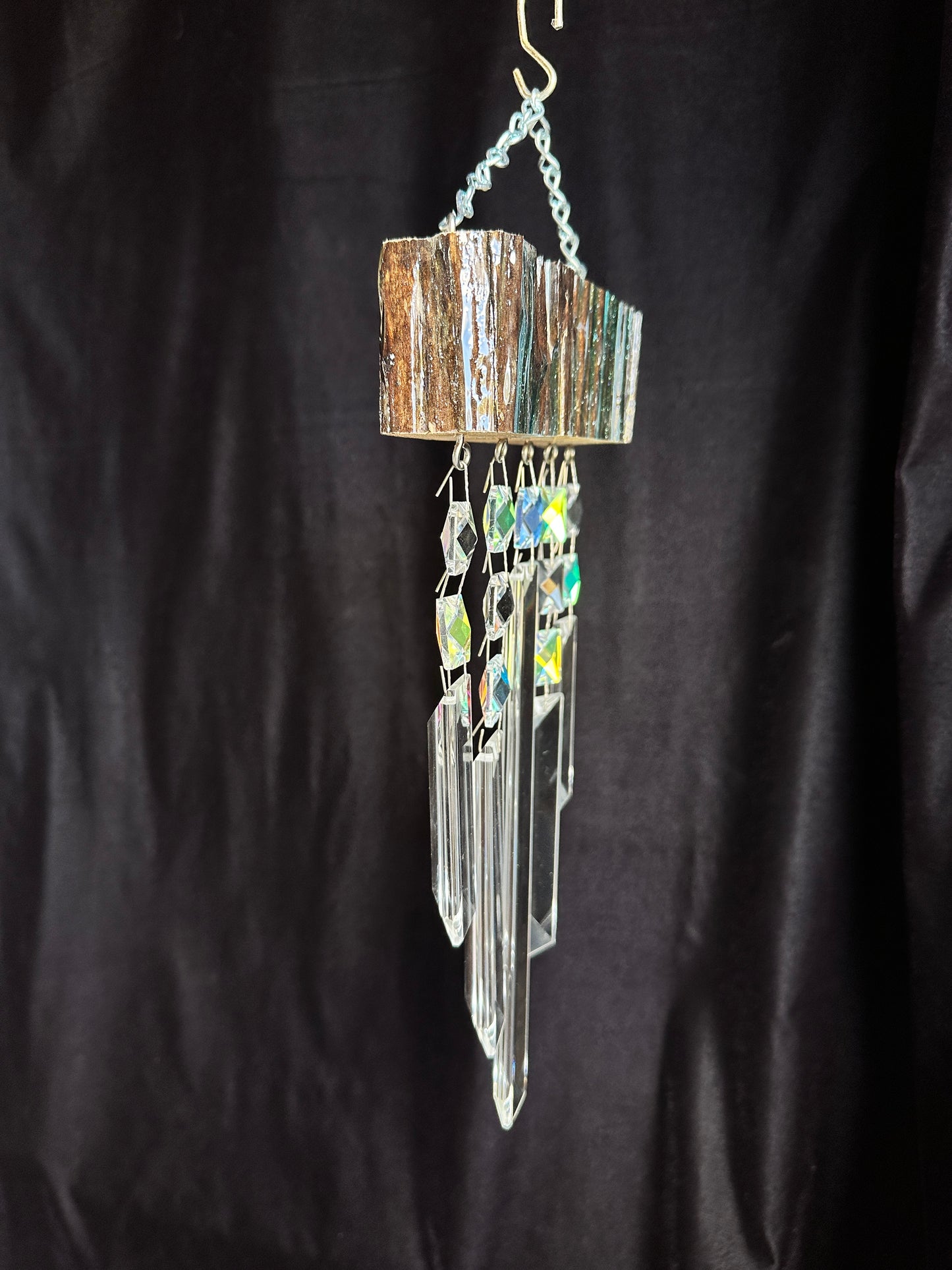Art Deco Driftwood Suncatching Windchime 5