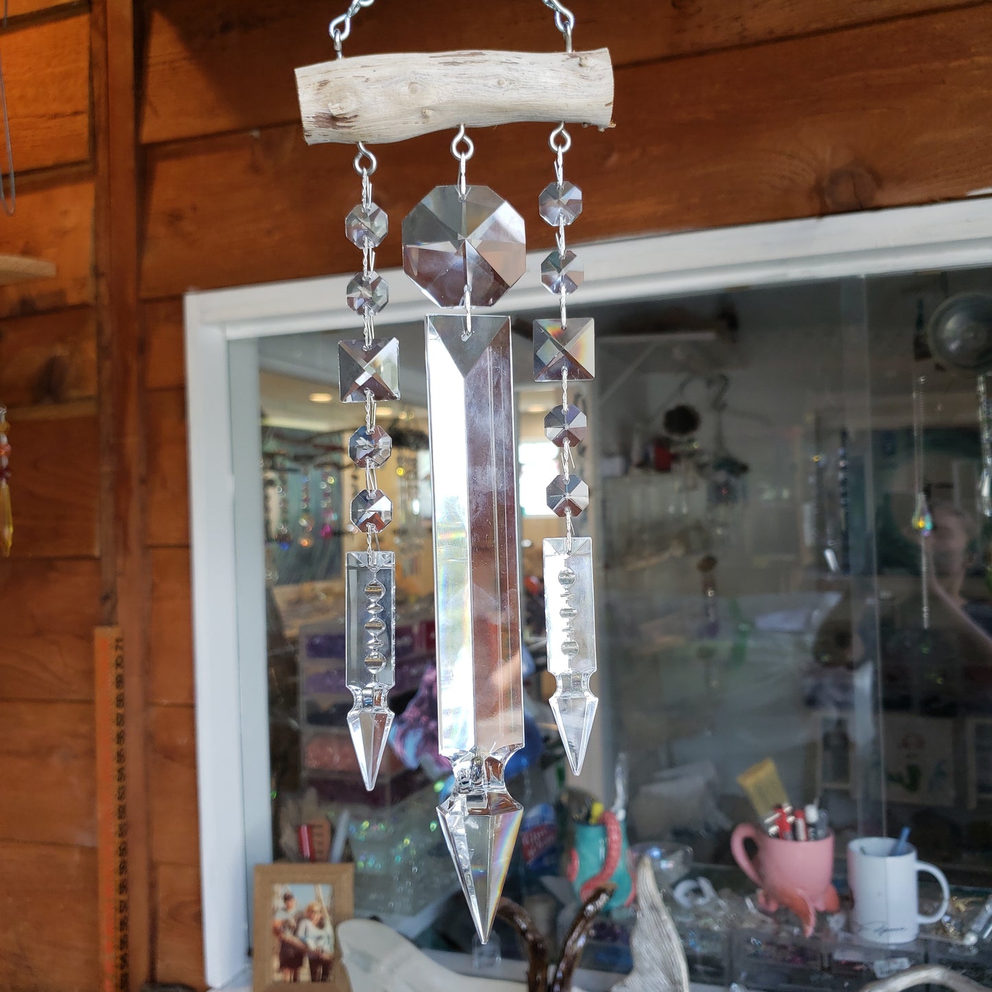 unique gifts Dazzling Driftwood chandelier crystal windchime sun catcher Auburndale Florida