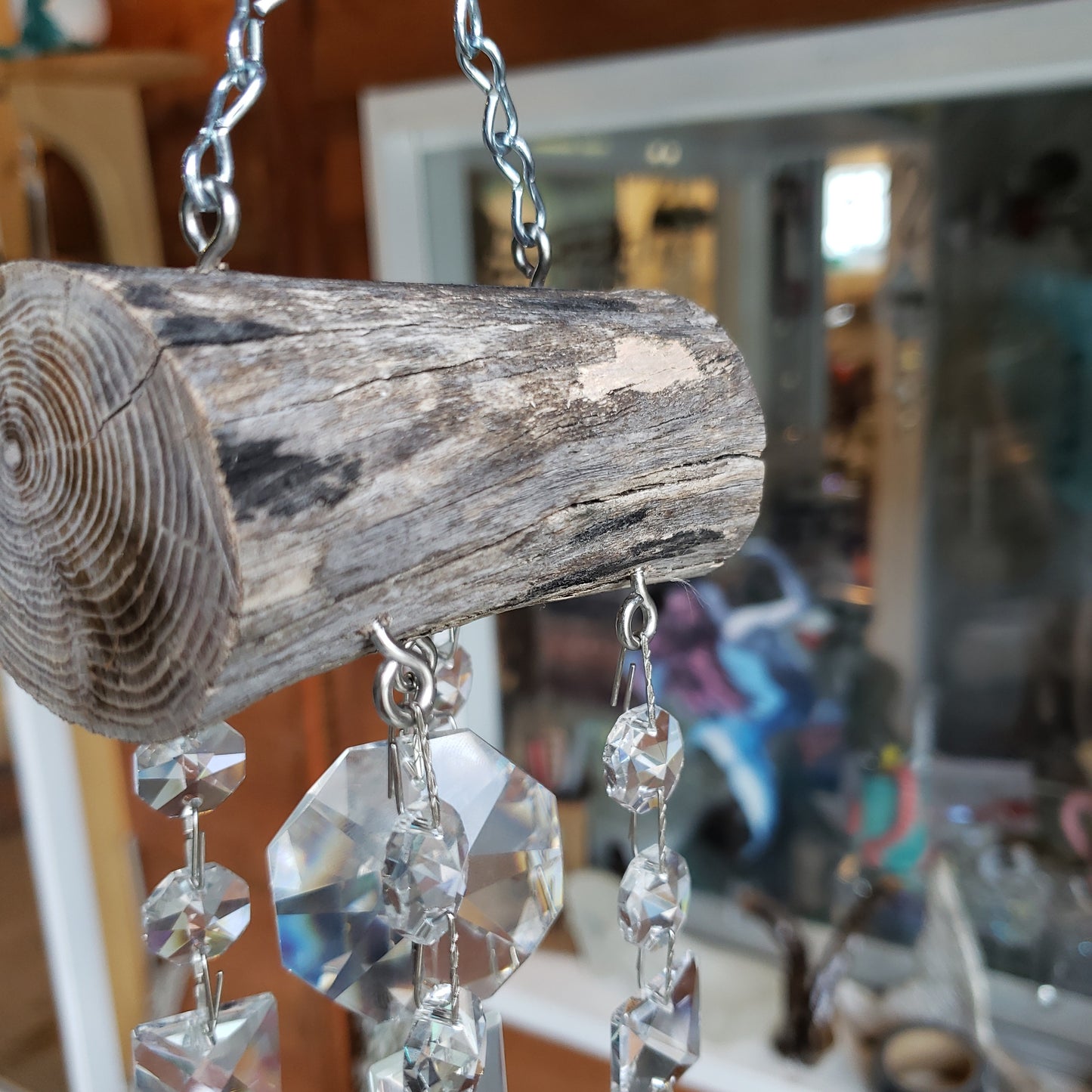 dazzling driftwood handmade wind chime sun catchers