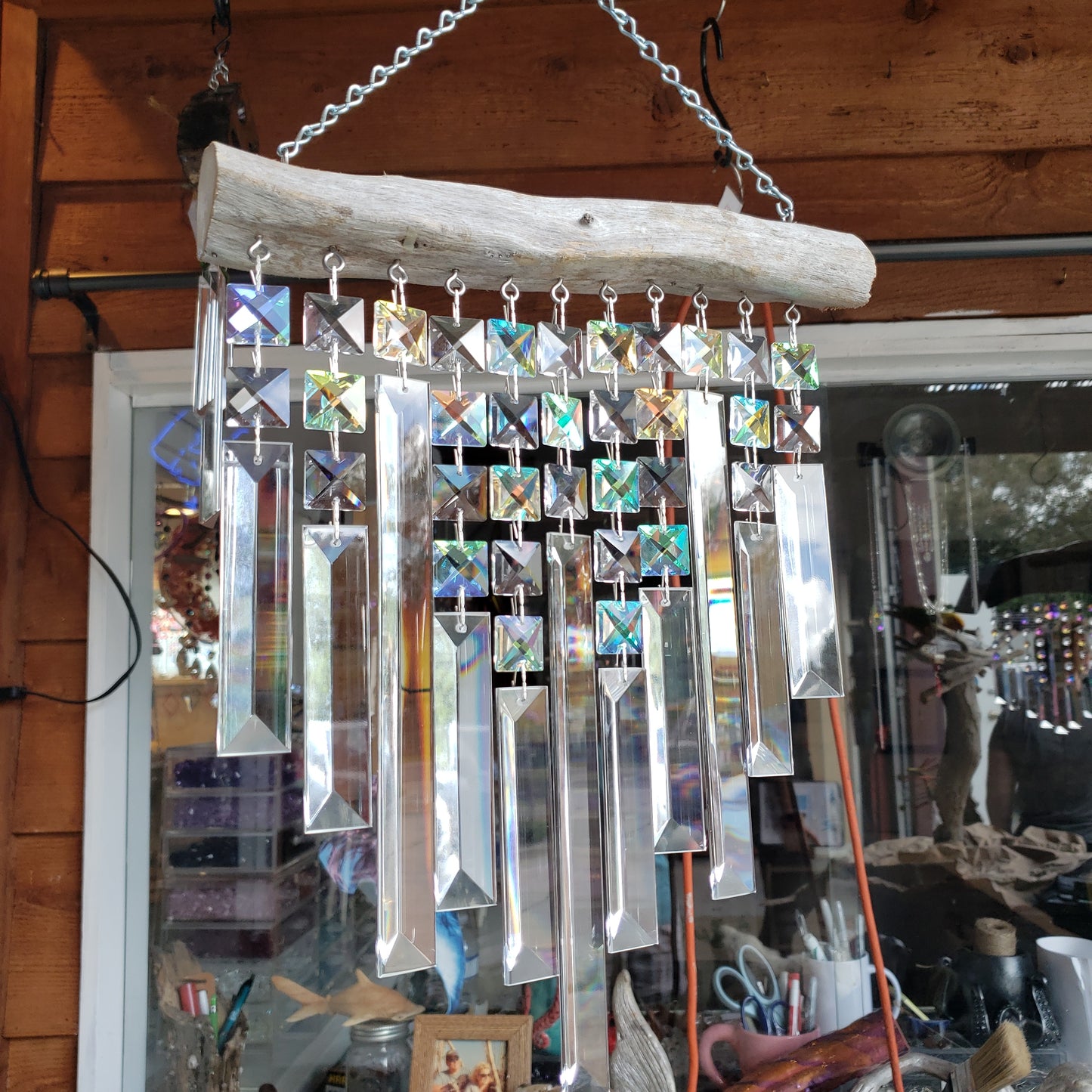 handmade unique gifts Dazzling Driftwood windchime sun catchers Auburndale Florida