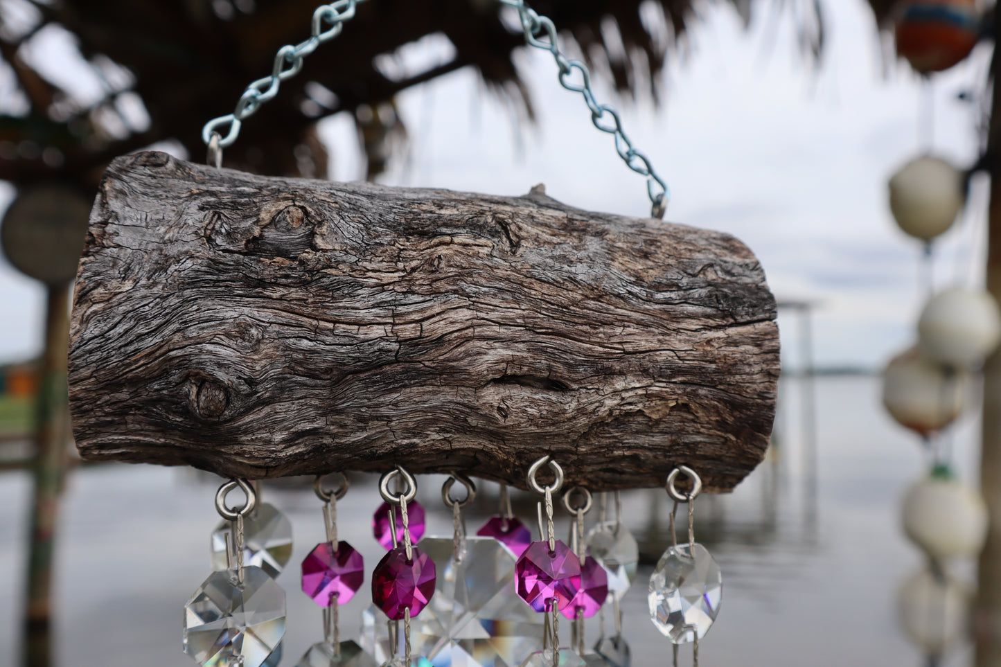 dazzling driftwood handmade wind chime sun catchers