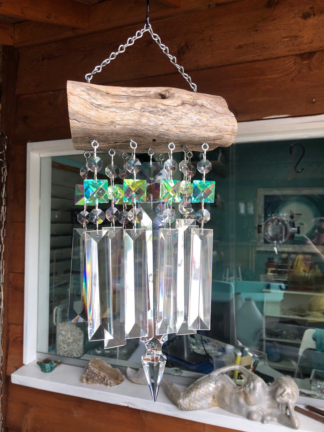 unique gifts dazzling driftwood chandelier crystal wind chime sun catcher handmade