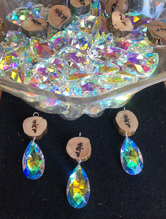 mermaid chandelier crystal necklace