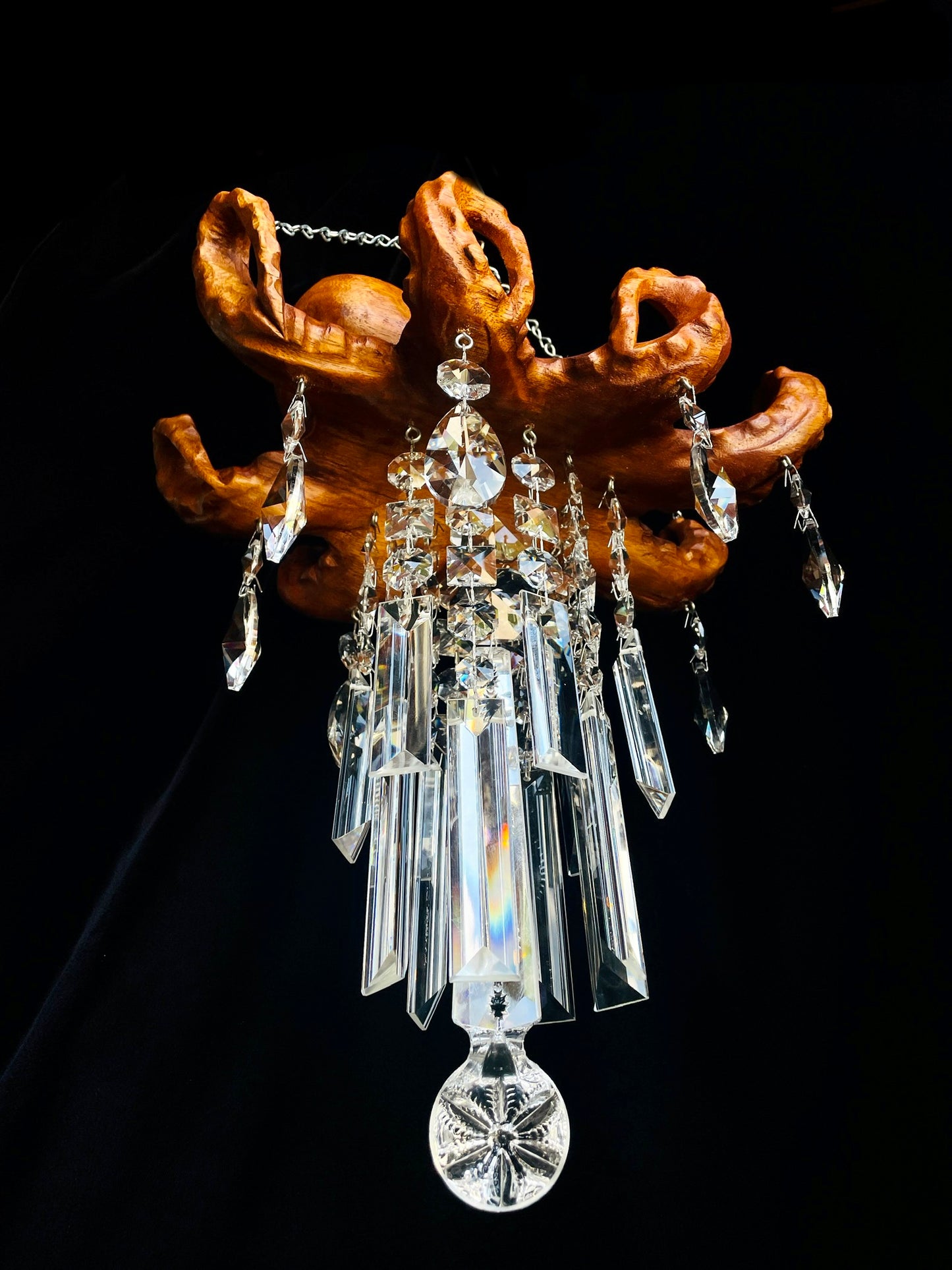 Chandelier crystal octopus by Dazzling Driftwood