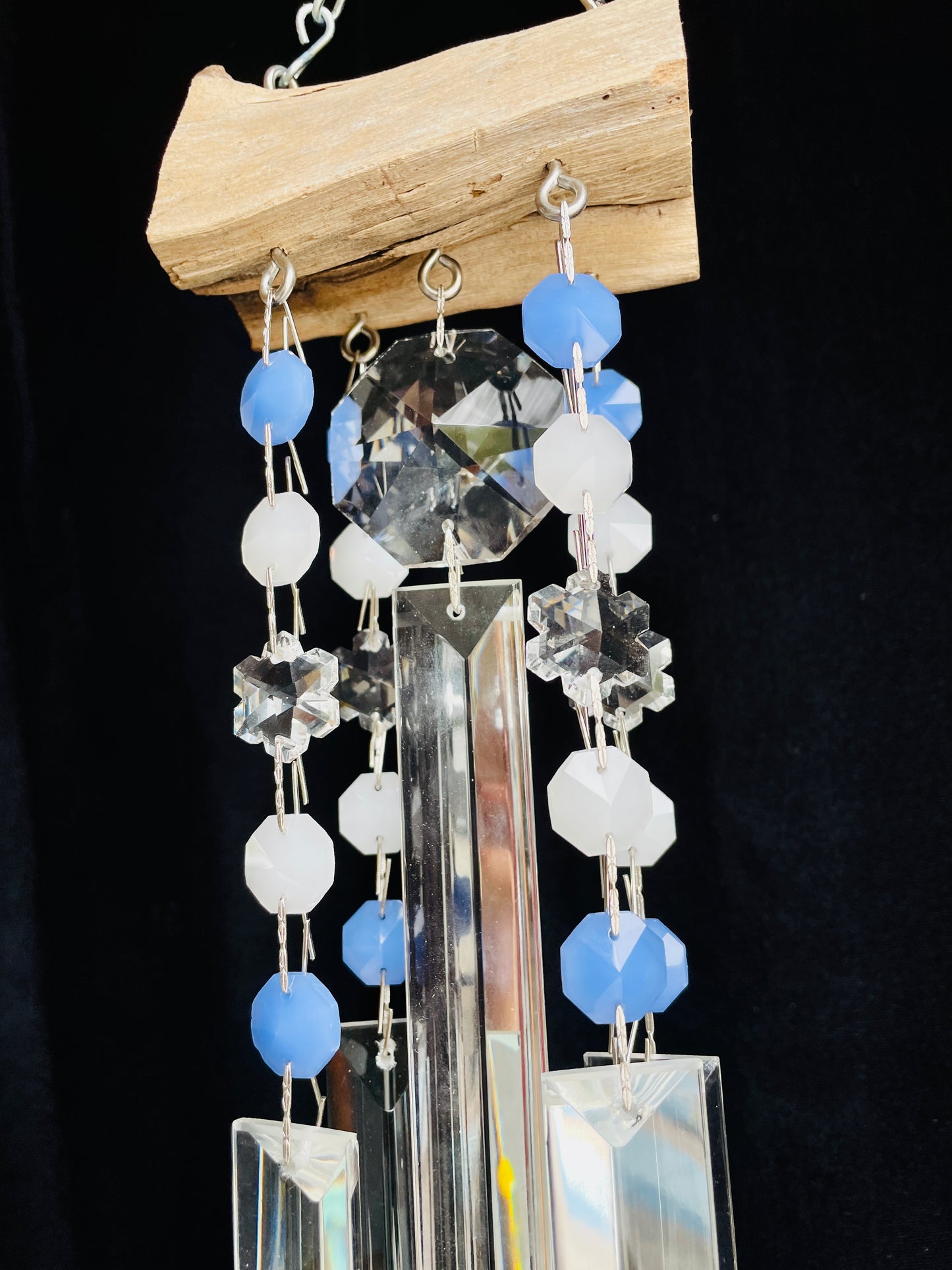 Art handmade with chandelier crystals
