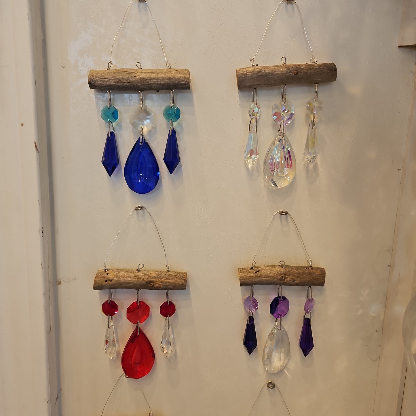 Micro 3 chandelier crystal suncatcher by Dazzling Driftwood