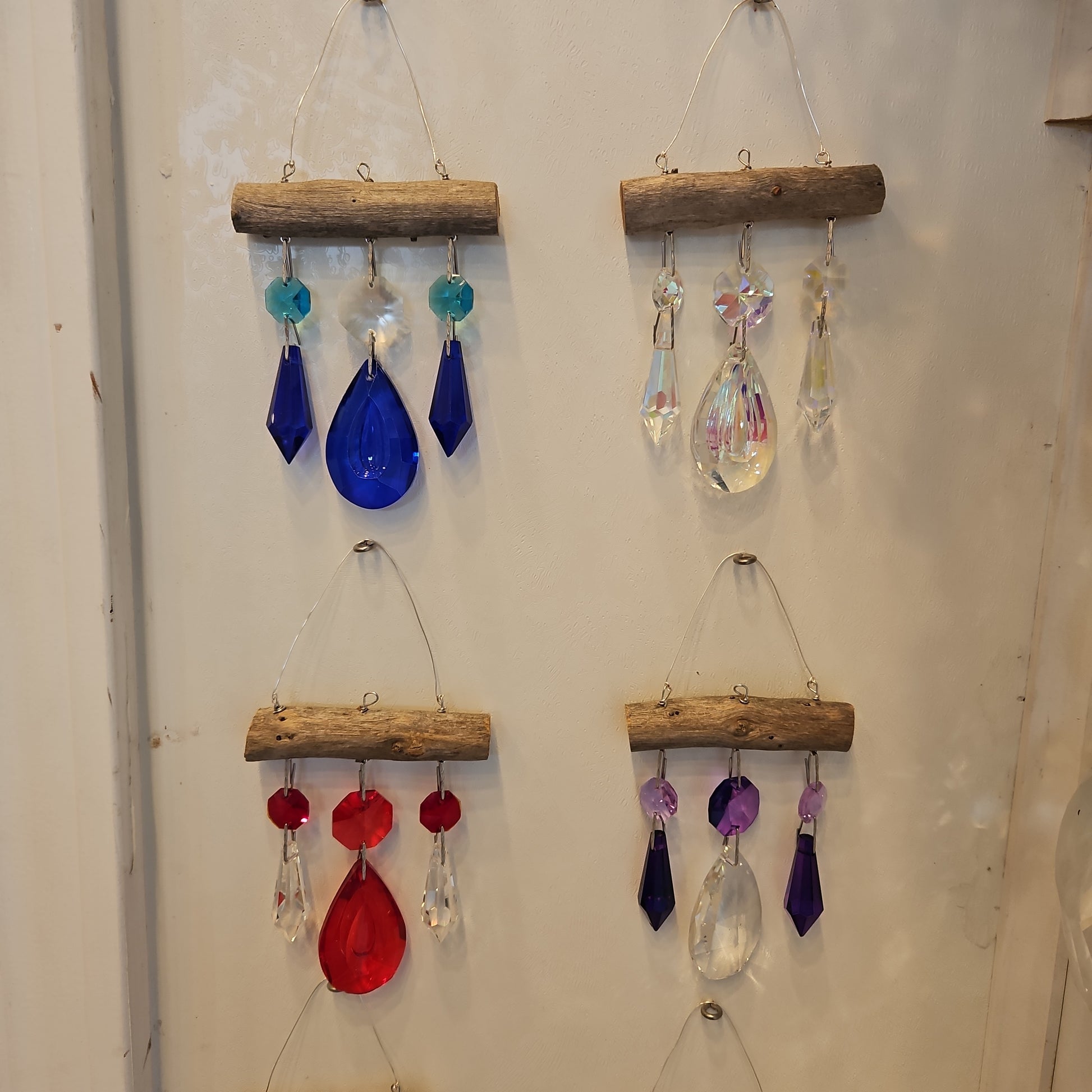 Micro 3 chandelier crystal suncatcher by Dazzling Driftwood