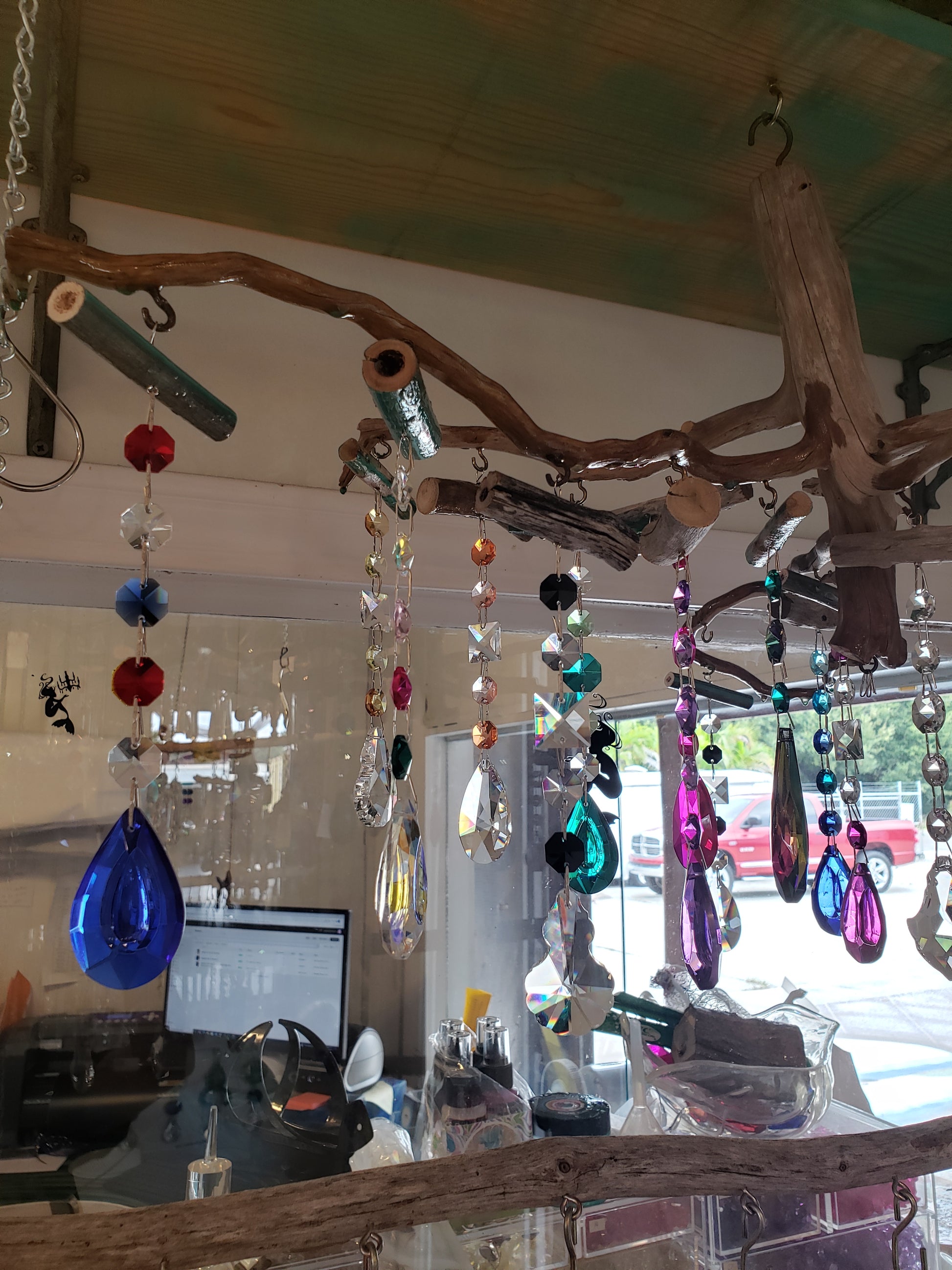 build your own chandelier crystal driftwood suncatcher