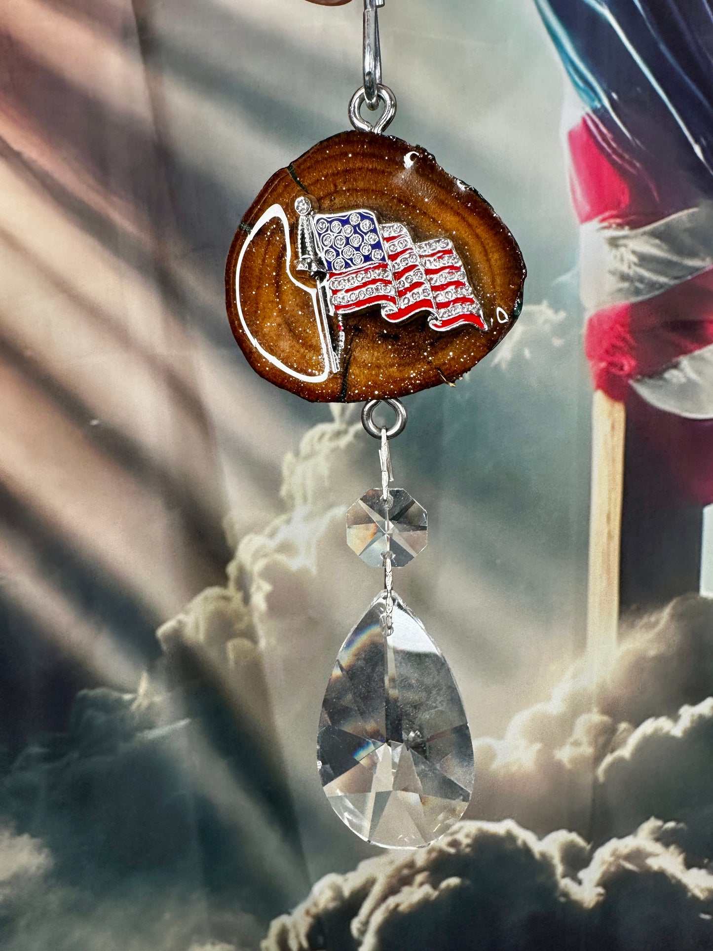Patriotic Dainty Dazzle Suncatcher