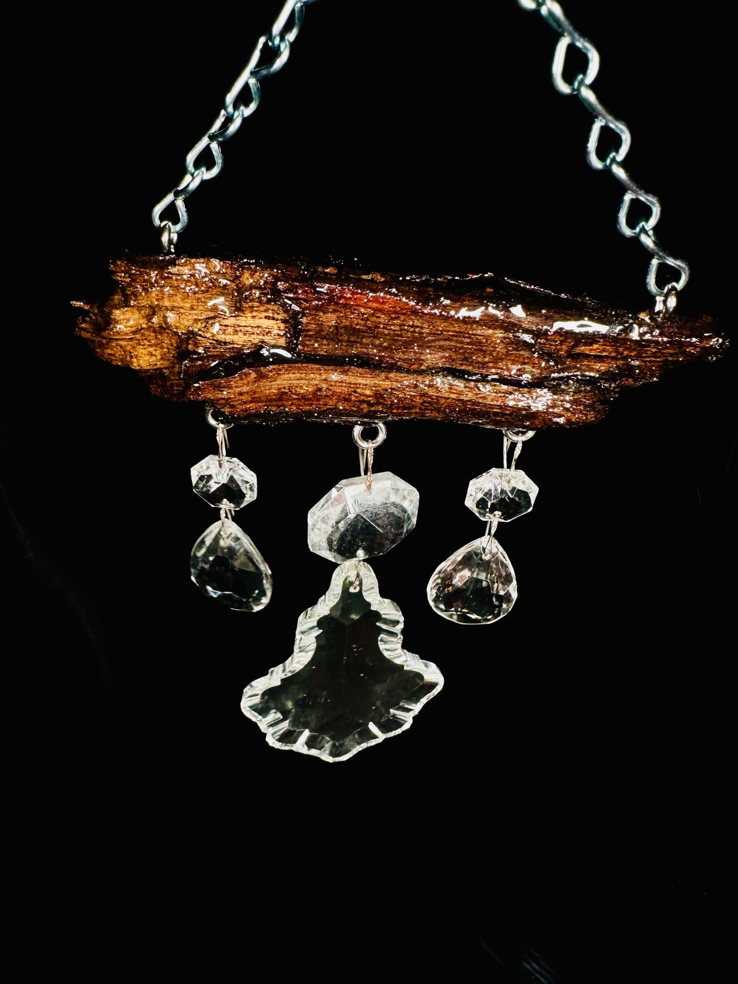 ￼Antique and Driftwood Suncatcher