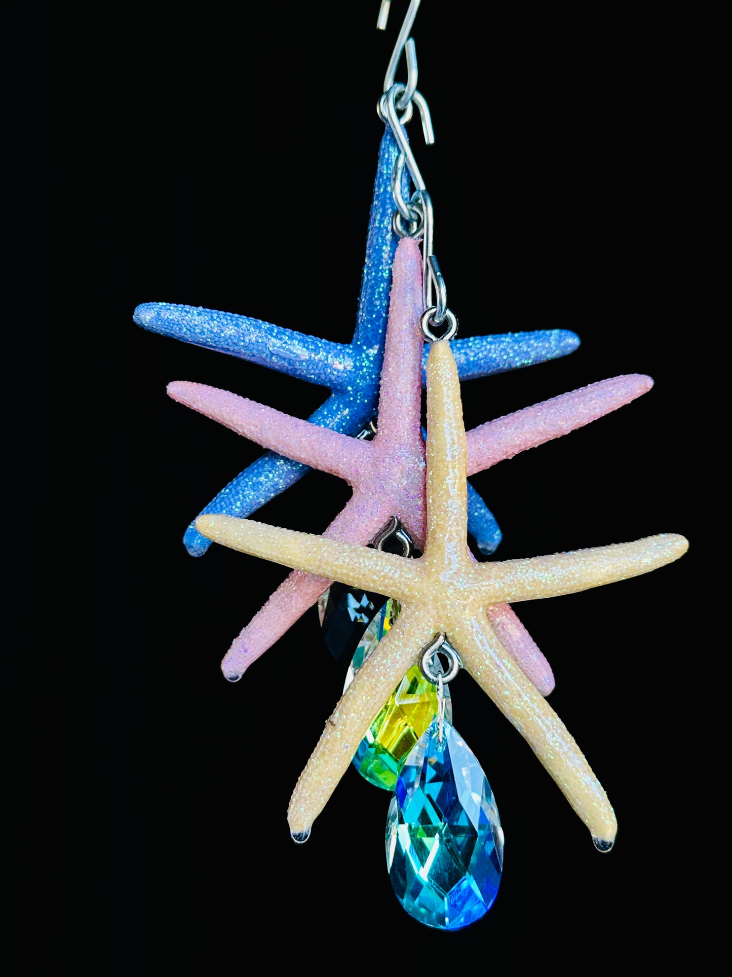 Real Starfish Dazzling Suncatcher