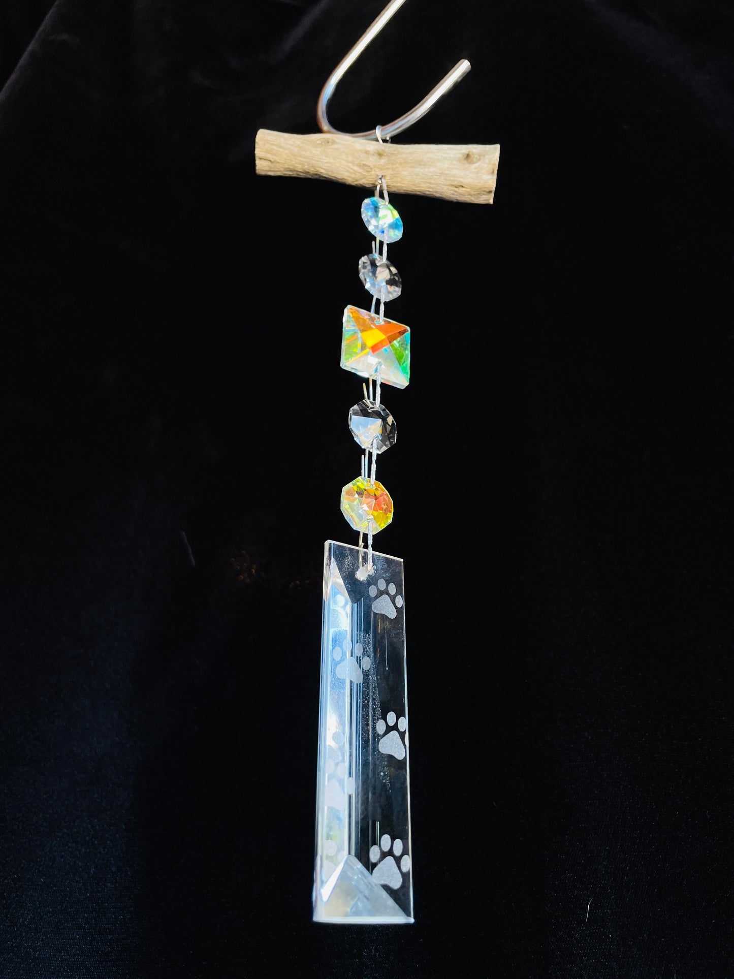 Unique dog suncatcher by Dazzling Driftwood