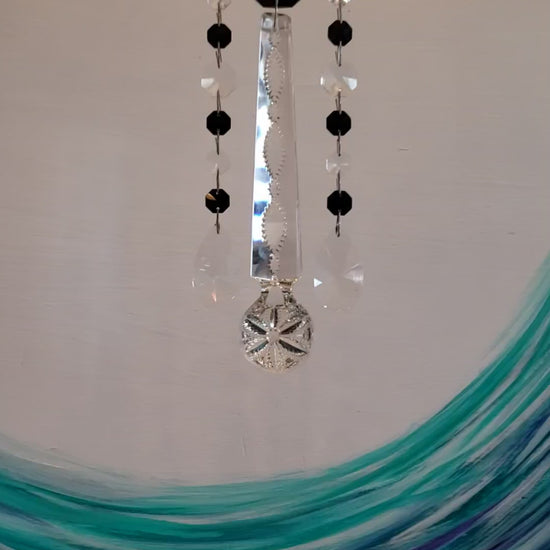 Dazzling Driftwood handmade crystal windchime suncatcher