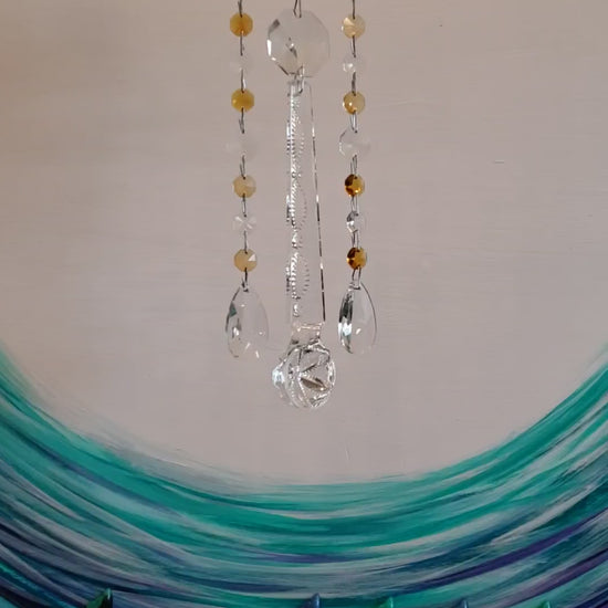Dazzling Driftwood handmade windchime suncatchers