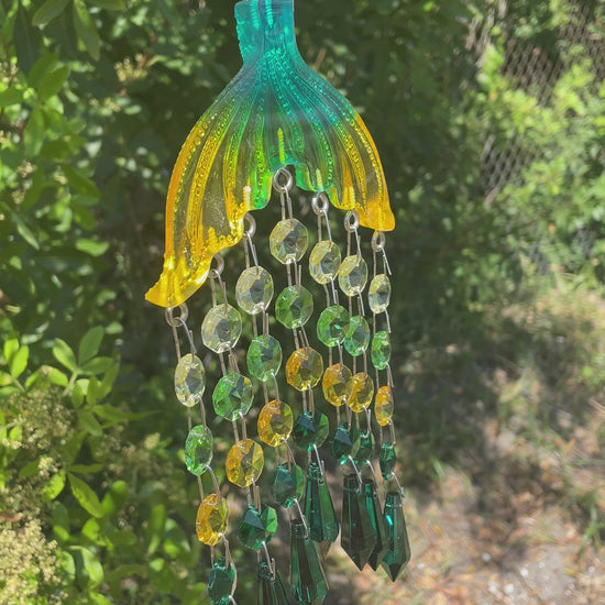 Mermaids tail suncatcher by Dazzling Driftwood