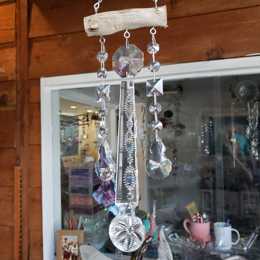unique gifts Dazzling Driftwood chandelier crystal windchime sun catcher Auburndale Florida