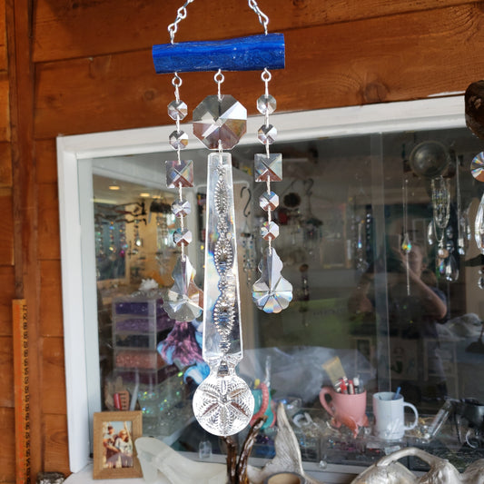epoxy resin driftwood wind-chime chandelier crystals unique gifts