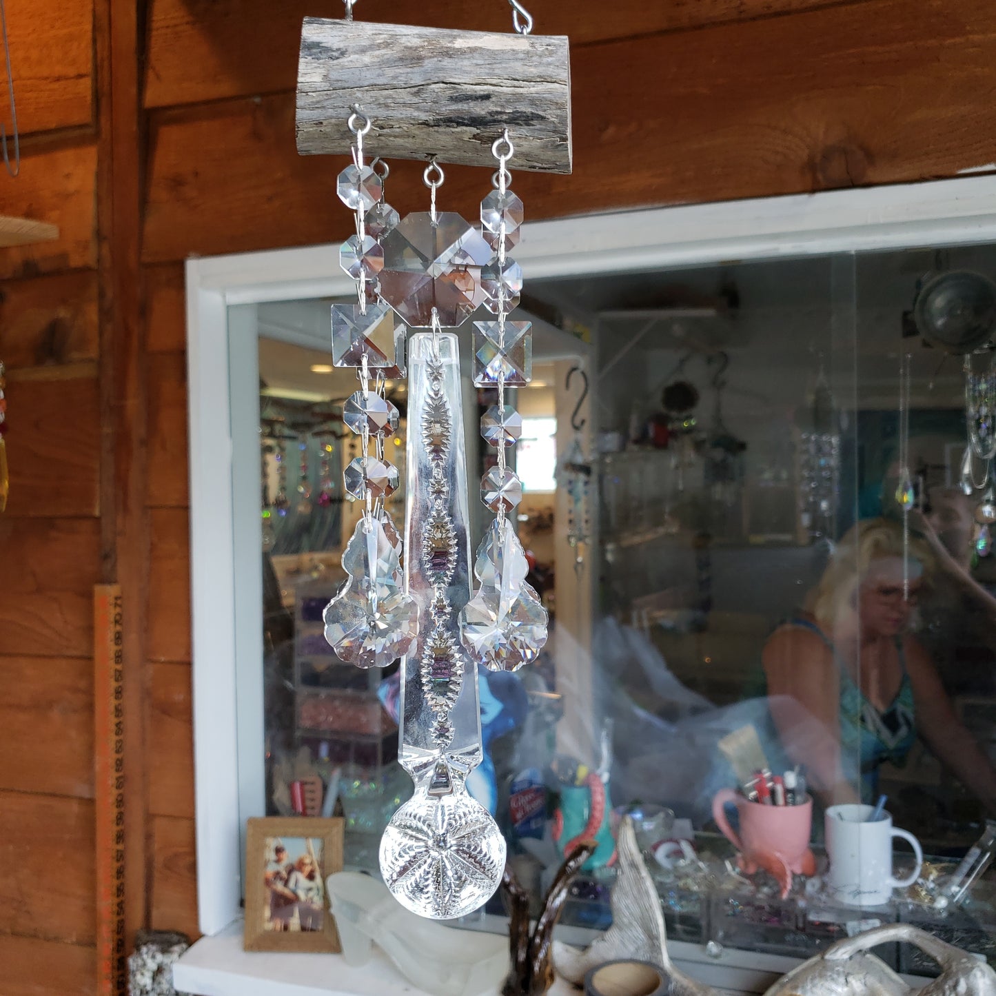 unique gifts chandelier crystal wind chime sun catcher Dazzling Driftwood