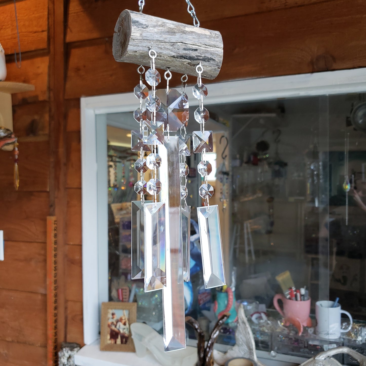 Dazzling Driftwood unique gifts chandelier crystal wind chime sun catcher