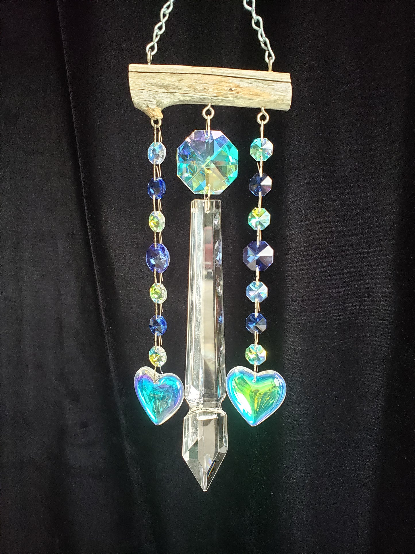Blue wind chime Dazzling Driftwood