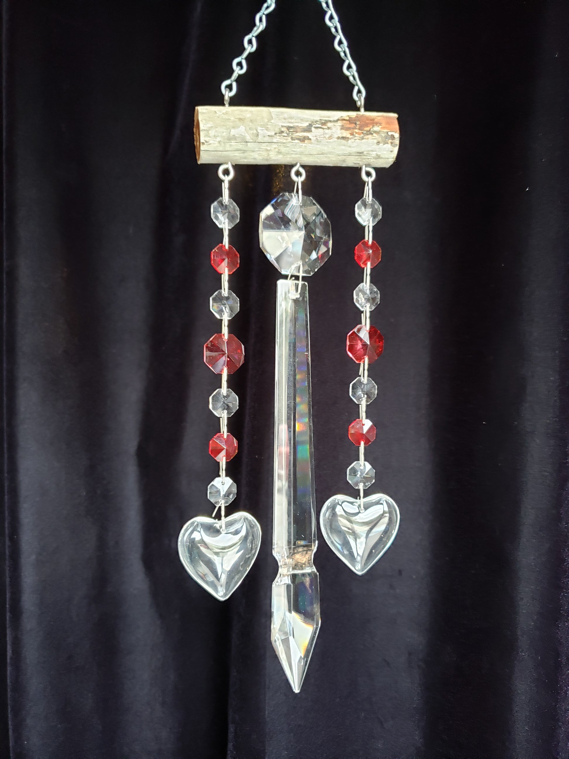 Red windchime by Dazzling Driftwood