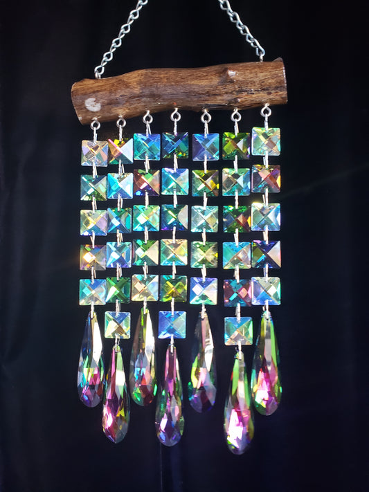 Chandelier crystal sun catcher by Dazzling Driftwood