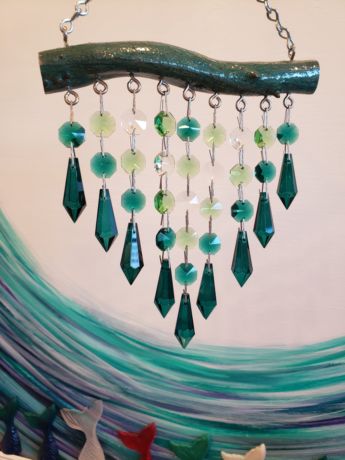 Unique gifts handmade suncatcher by Dazzling Driftwood