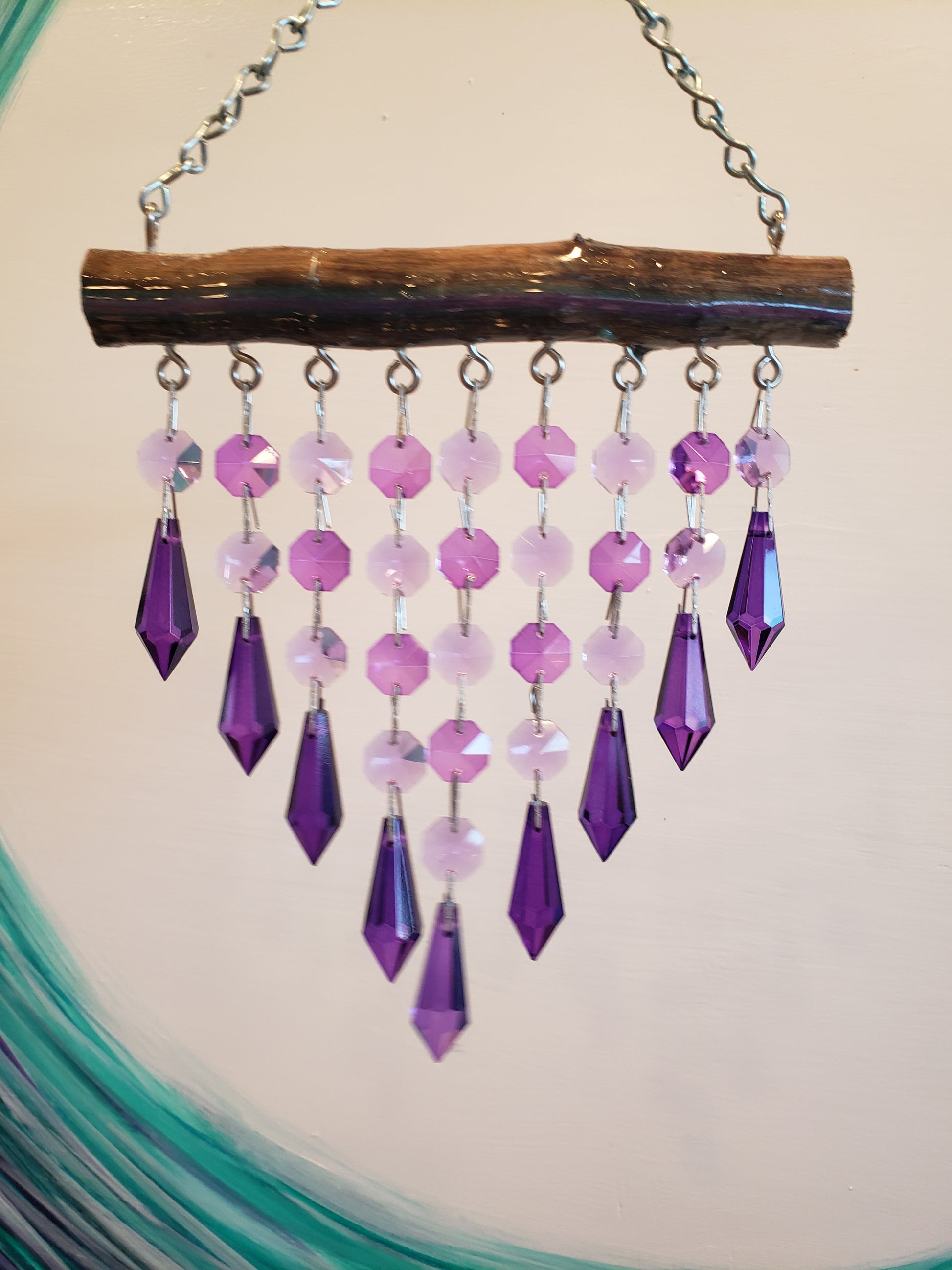 Dazzling Driftwood handmade suncatcher
