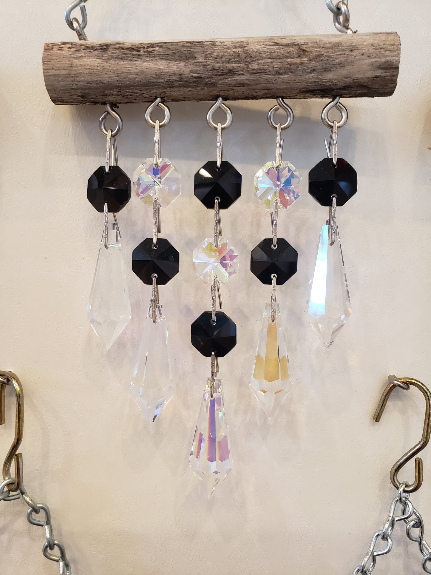 Black chandelier crystal suncatcher