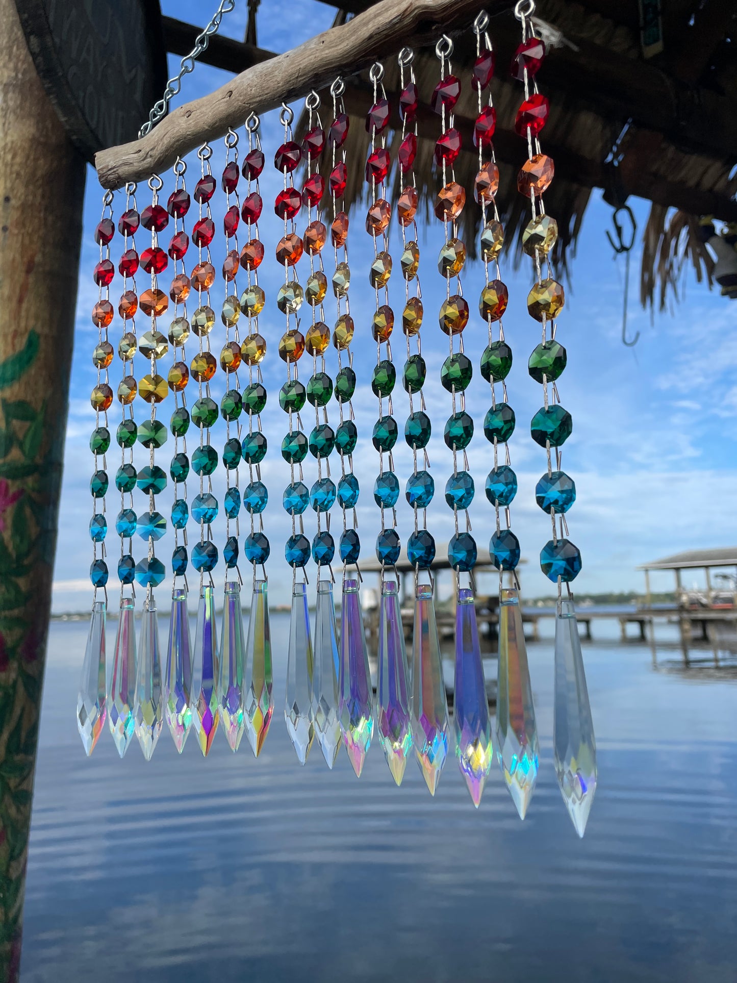 Rainbow suncatcher handmade art