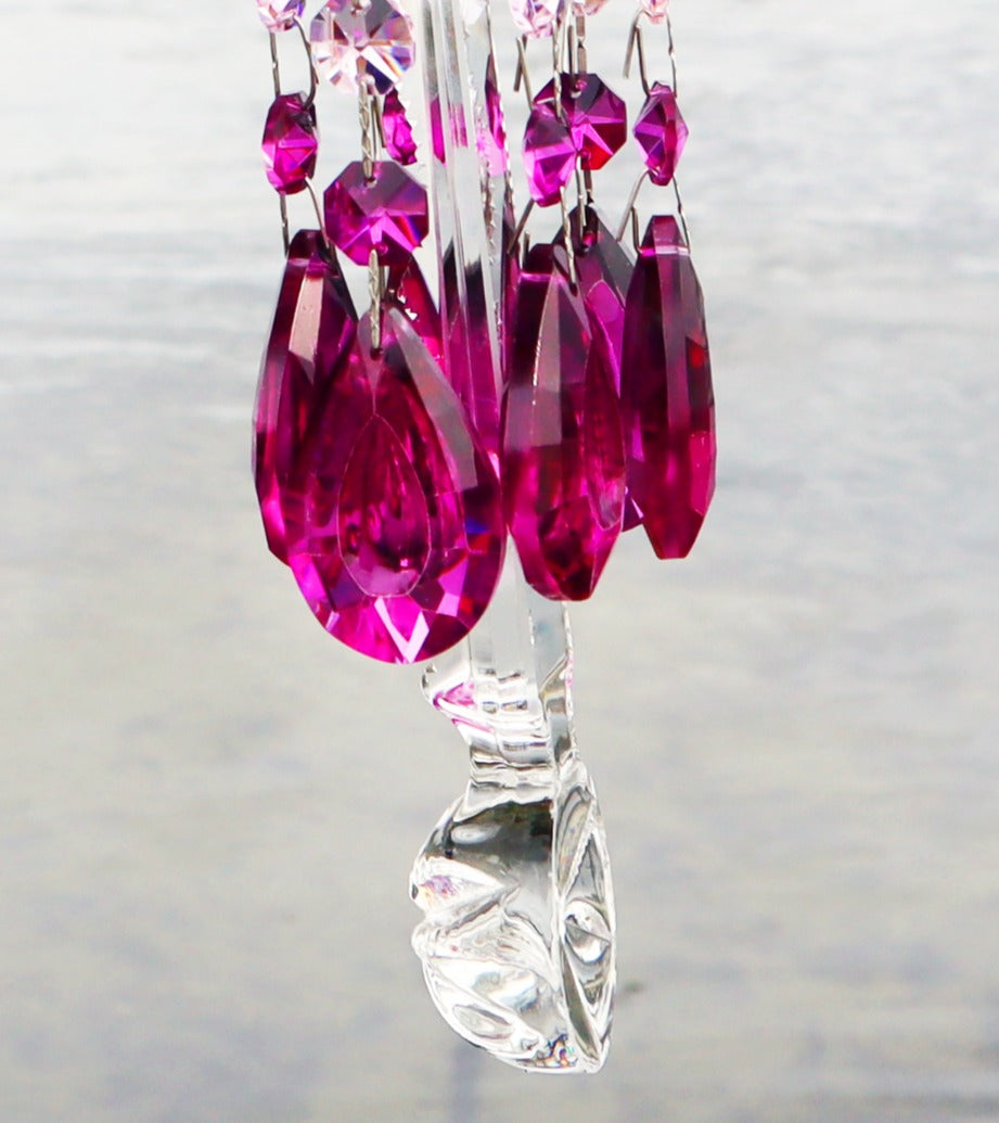 chandelier crystals wind-chime dazzling driftwood unique gifts