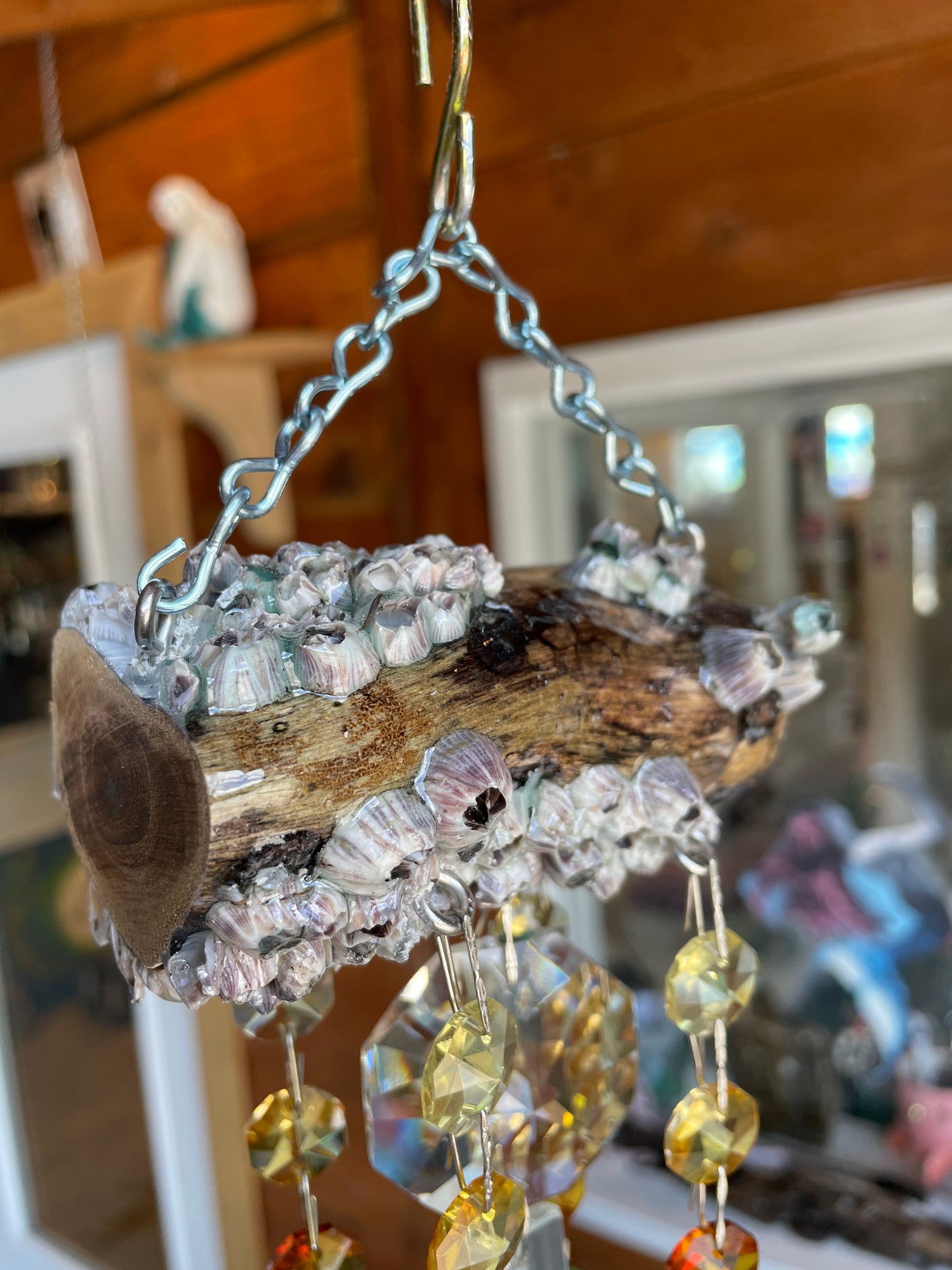 barnacle windchime 5 with chandiler crystals