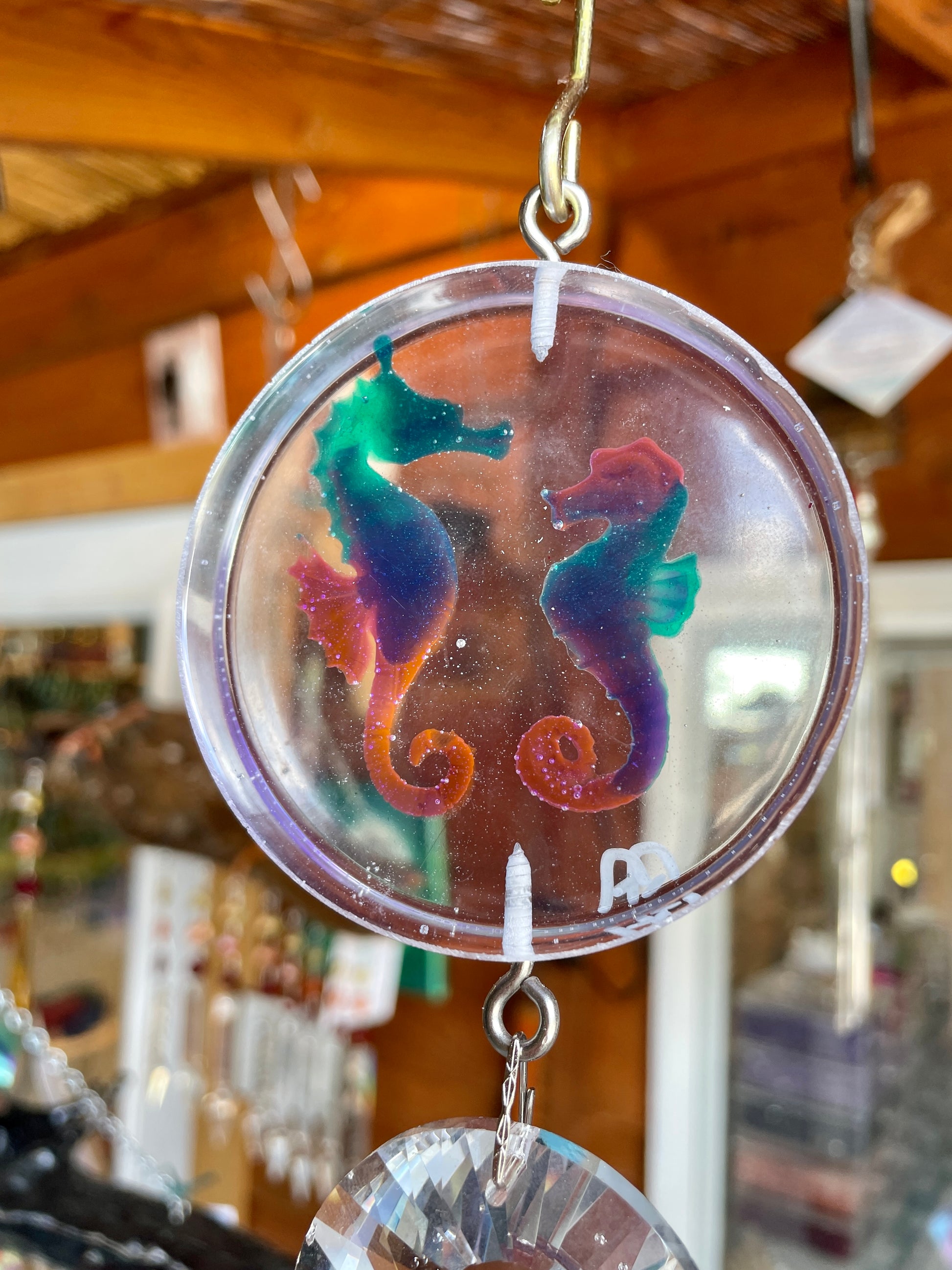 epoxied seahorse disk