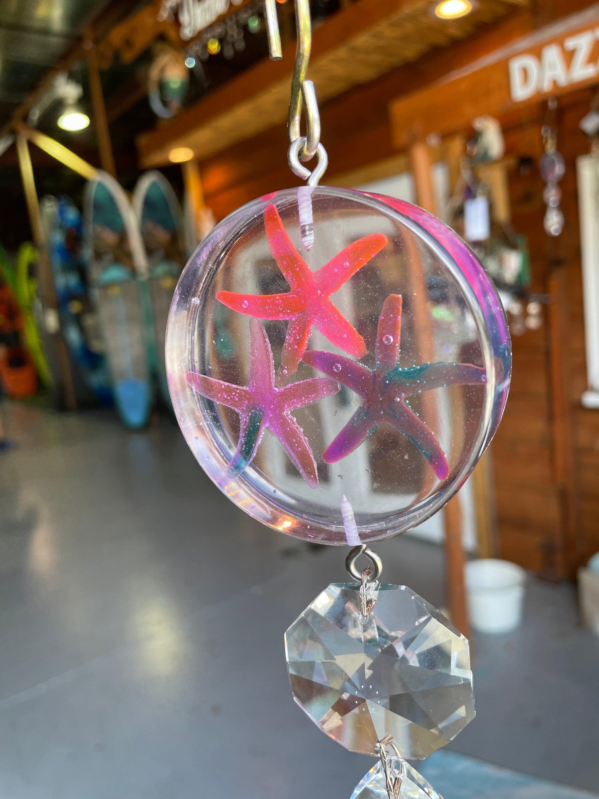 epoxy starfish sun catchers