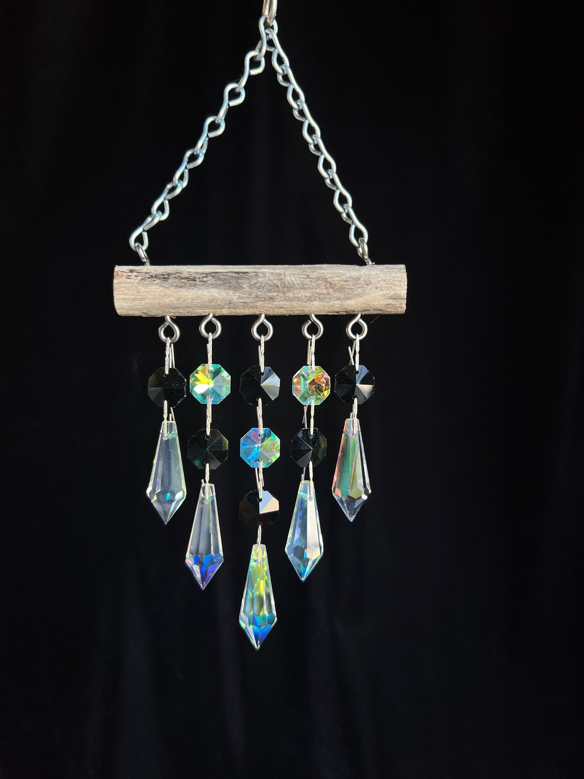Dazzling Driftwood handmade chandelier crystal suncatcher
