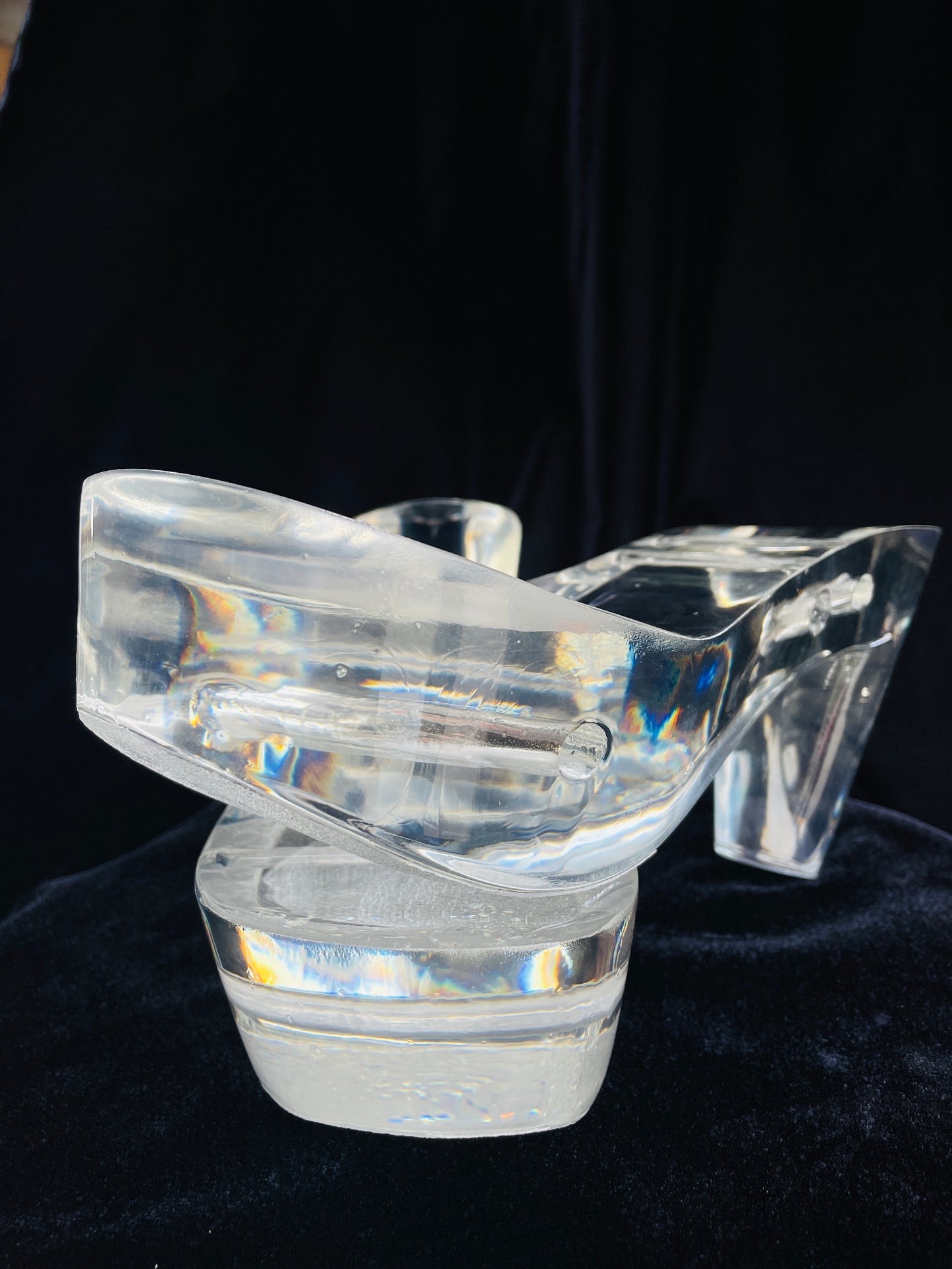 Dazzling Tootsies Clear Platform Heels Inspired by Marilyn Monroe