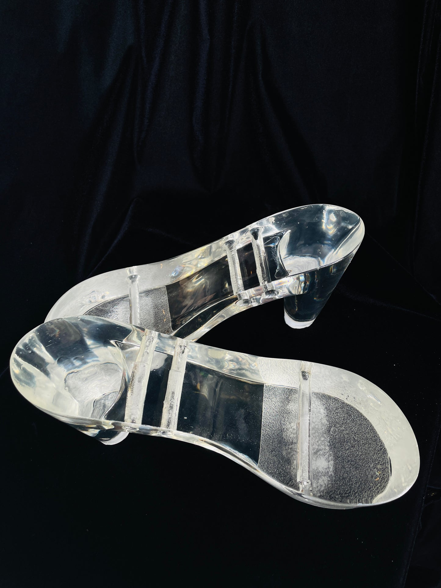 Dazzling Tootsie Clear Platform Heels Inspired by Marilyn Monroe
