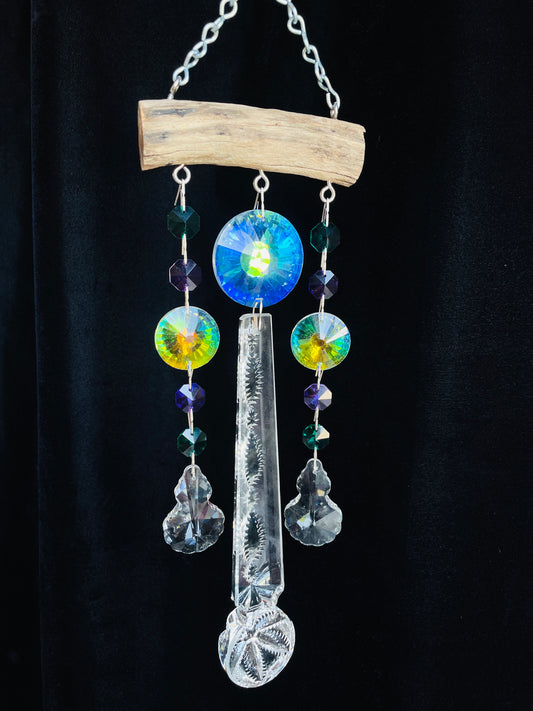 Dazzling Driftwood unique windchime suncatchers