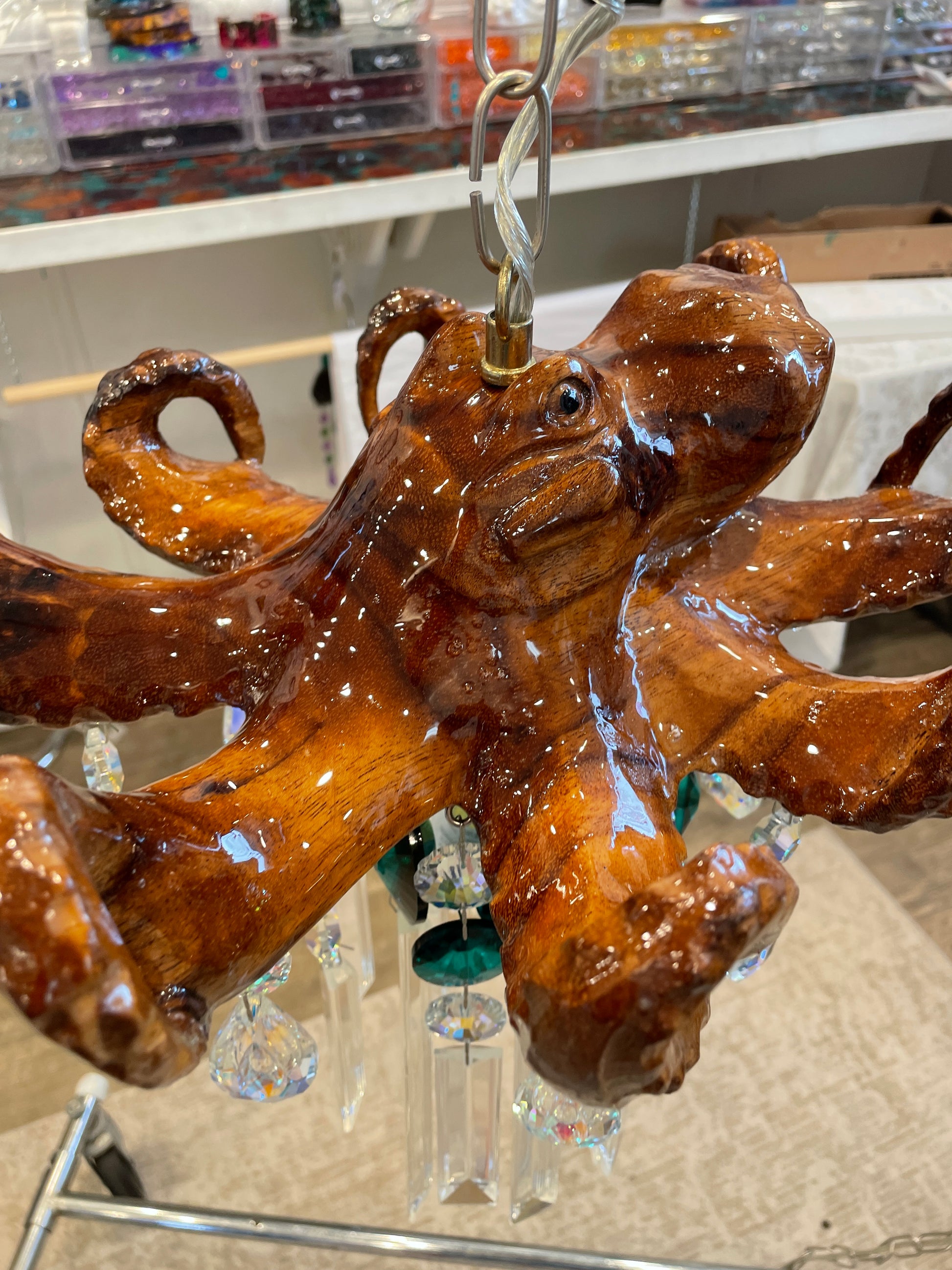 octopus chandelier light fixture dazzling driftwood