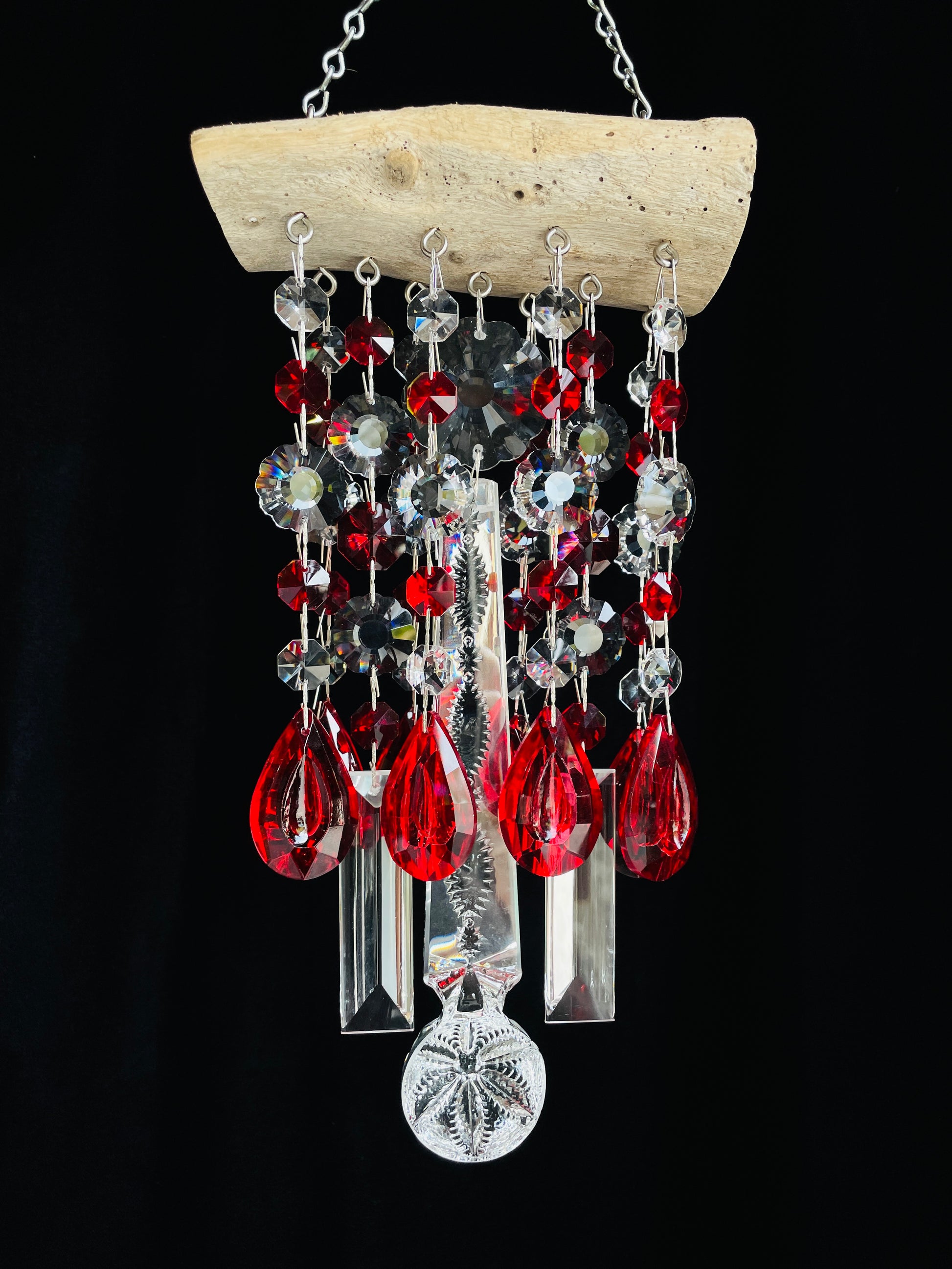 Unique gifts handmade windchime suncatcher by Dazzling driftwood
