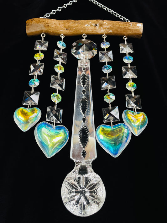 handmade windchime suncatchers by Dazzling driftwood