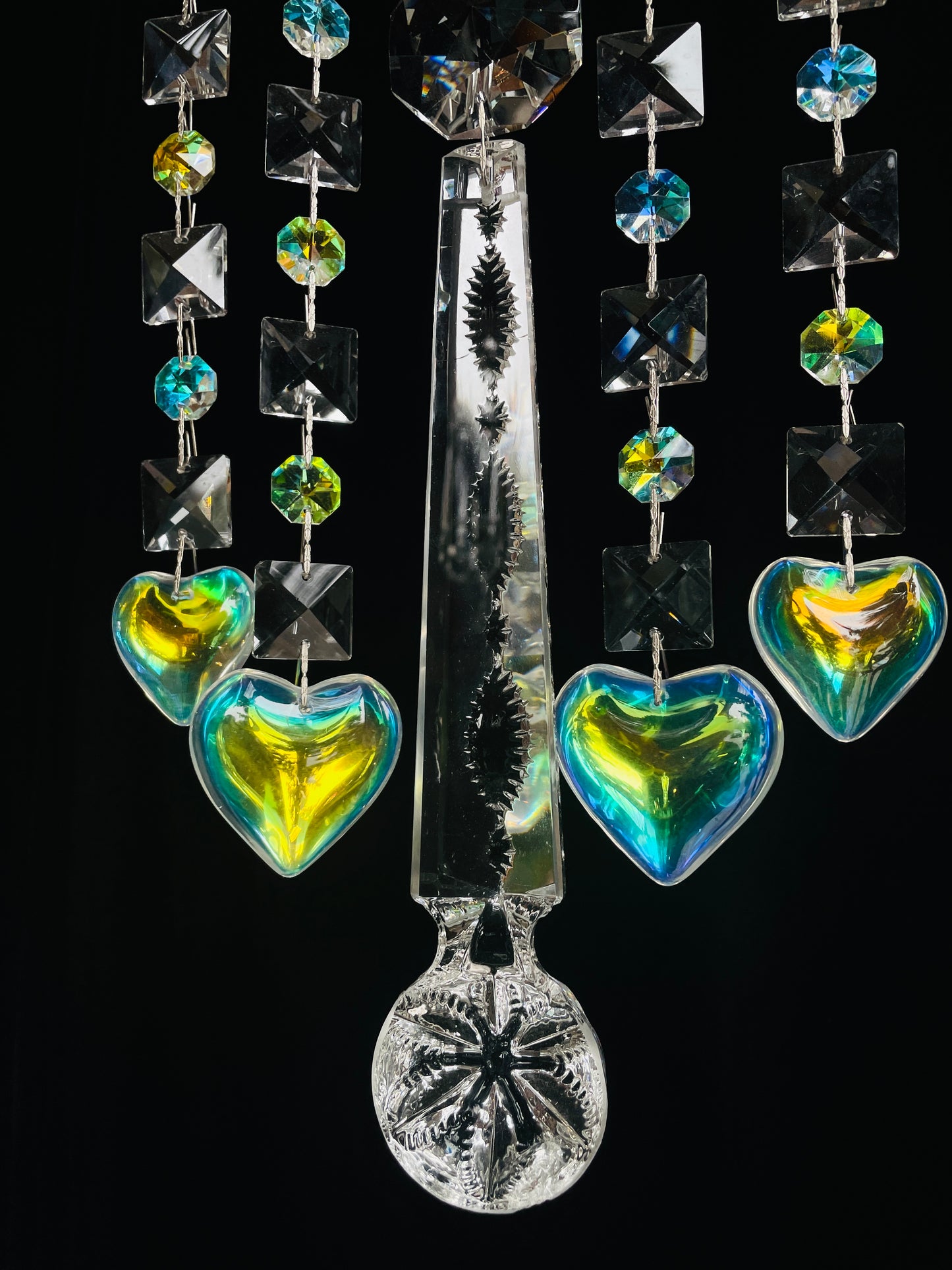 Aura Borealis Heart Crystals